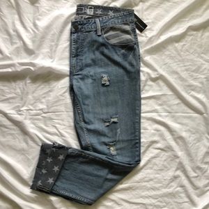 NWT INC Berlin Stars & Stripes Jeans